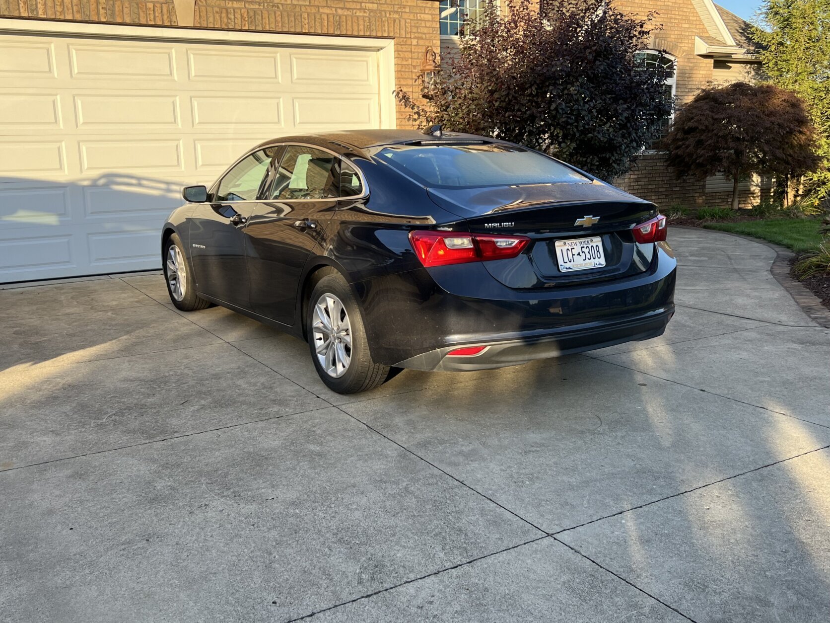 car in driveway