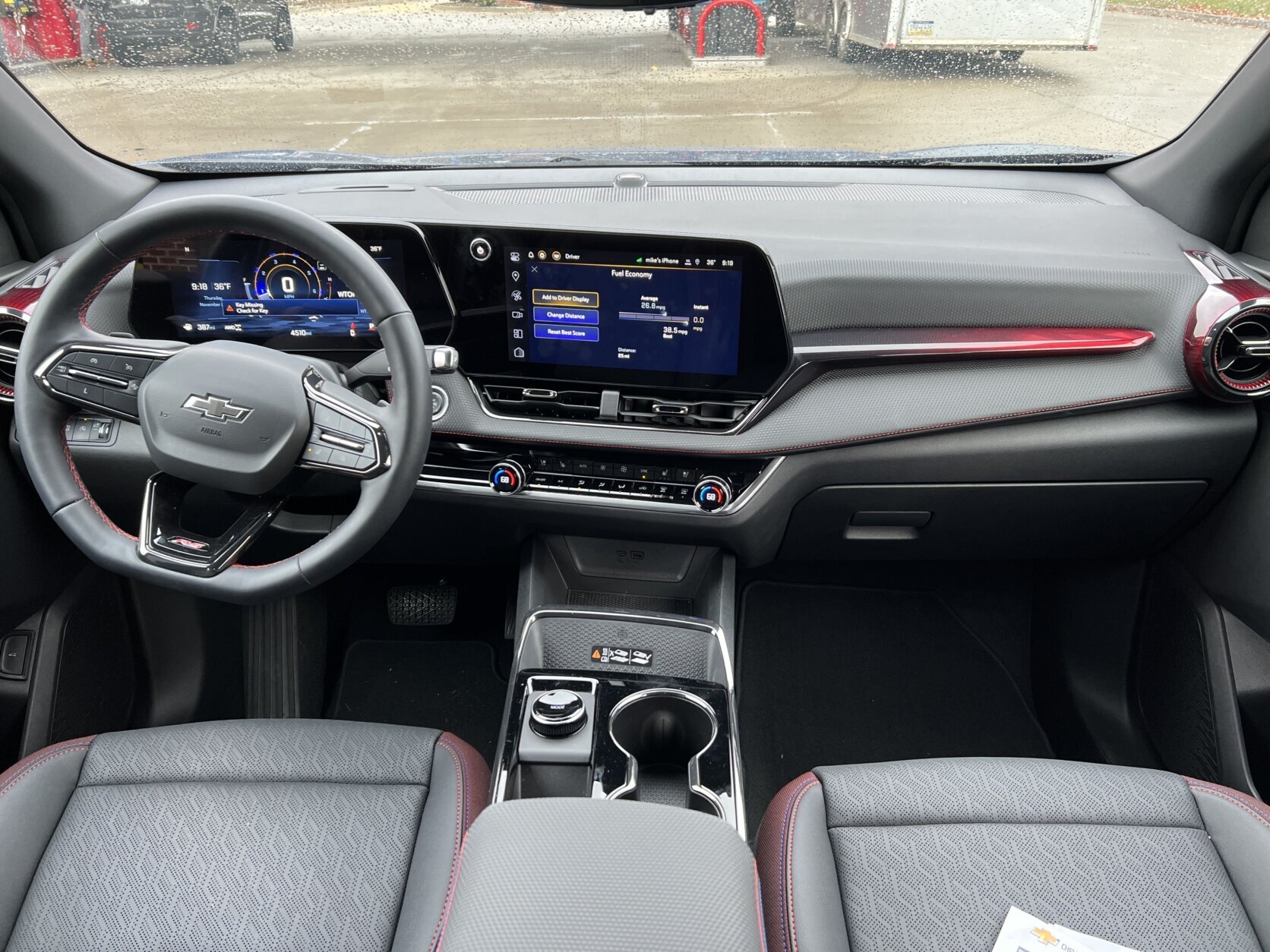 Interior of the 2025 Chevrolet Equinox RS