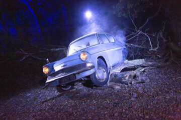 A car from the Harry Potter attraction.