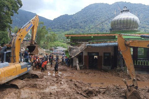 Landslide and flash floods hit Indonesia’s Sumatra island, leaving 16 dead and 6 missing