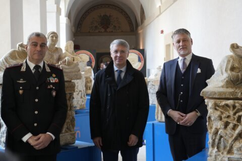 Italy recovers Etruscan artifacts worth $8.5 million bound for black market