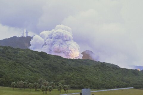 The engine of Japan’s flagship new small rocket explodes during a test for a second time