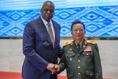 Southeast Asian defense chiefs discuss regional security with US, China and other partner nations