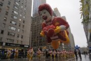 Macy’s Thanksgiving Day Parade: Big balloons, wet weather and 21 protesters arrested