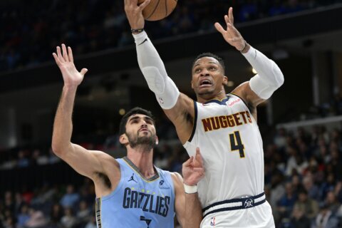 Nuggets guard Russell Westbook posts 200th career triple-double in win over Grizzlies