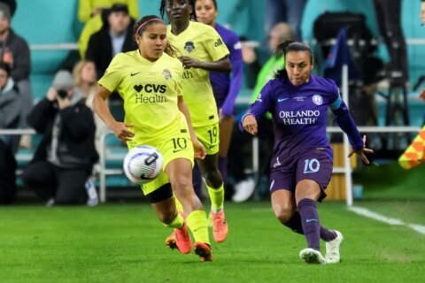 Banda’s goal leads Pride over Spirit 1-0 for NWSL championship