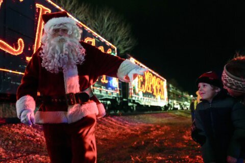 Santa’s annual train visit delivers hope and magic to one corner of coal country