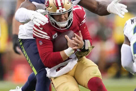 Brock Purdy’s status for the 49ers in doubt this week because of sore shoulder