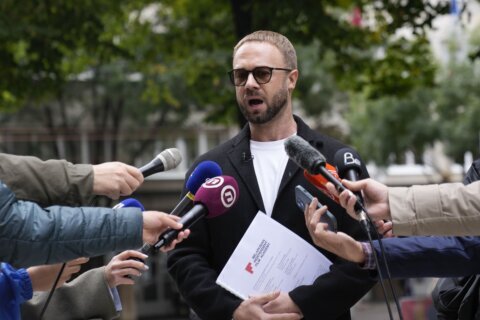 A dissident film director from Belarus is released after 1 year of detention in Serbia