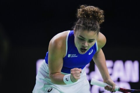 Jasmine Paolini and Italy beat Slovakia to win the Billie Jean King Cup