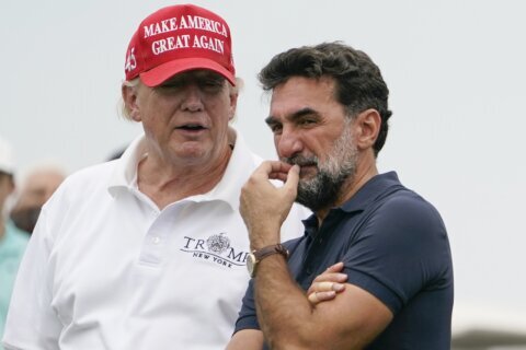 Trump thinks he can fix golf’s mess. He starts by playing golf with PGA Tour commissioner