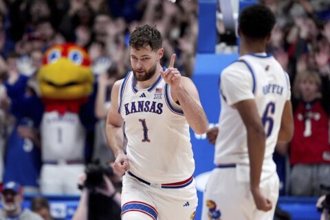 Kansas stays at No. 1 ahead of showdown vs. No. 11 Duke; Ole Miss, Mississippi St back in AP Top 25