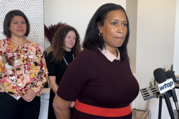 Mayor Muriel Bowser answers questions about DOGE at a news conference on Nov. 21, 2024.