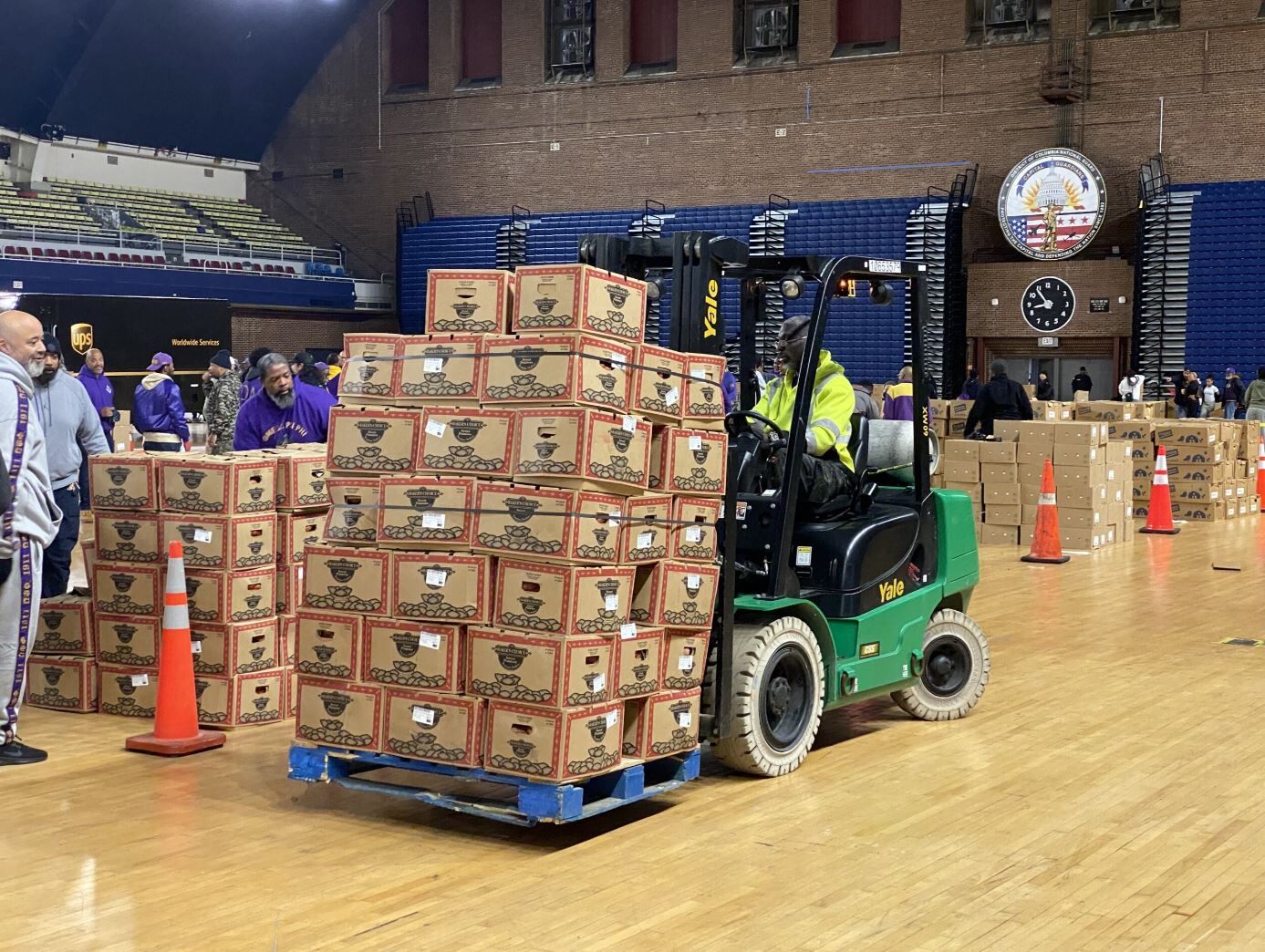 truck carrying boxes