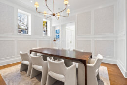 View of the dining room at 1524 33rd St. in Northwest