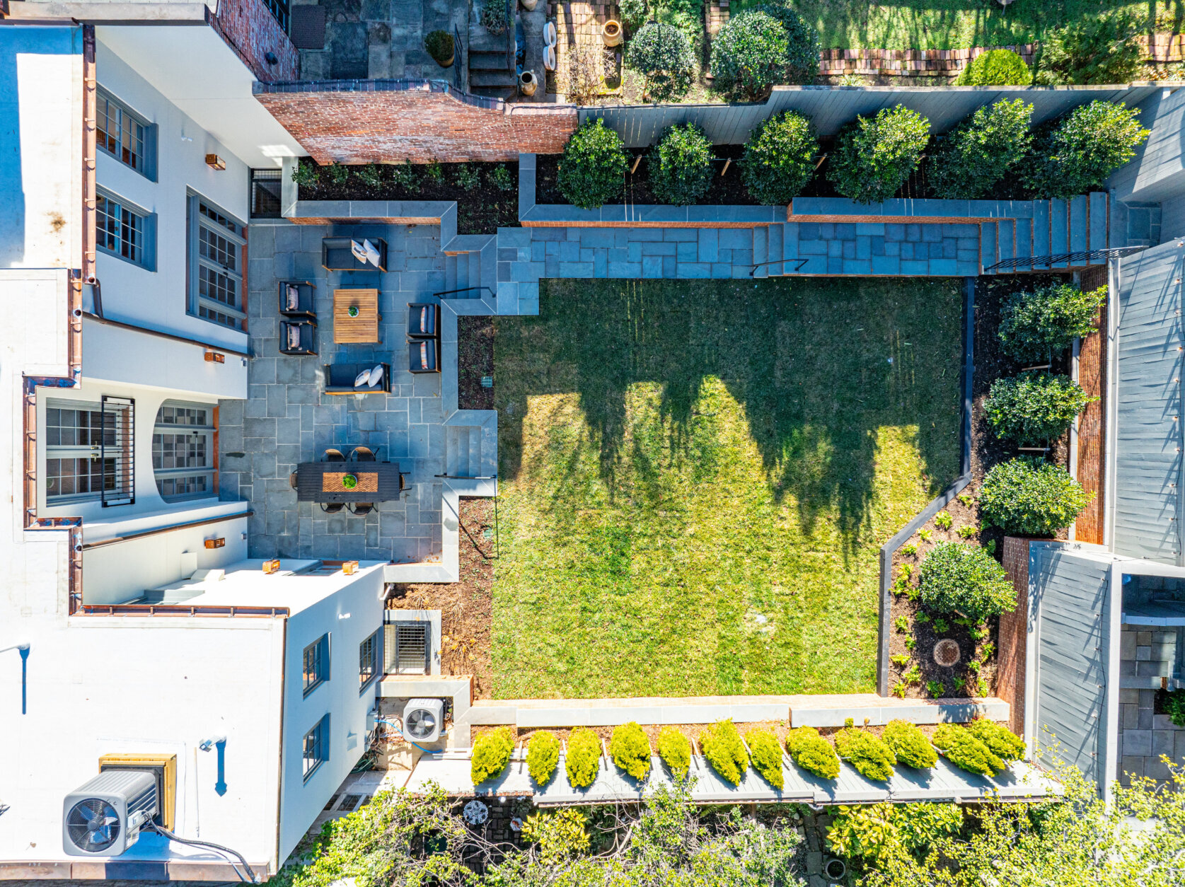 View of the backyard at 1524 33rd St. in Northwest