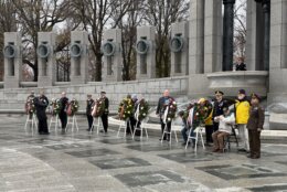 Veterans at the National World War II Memorial