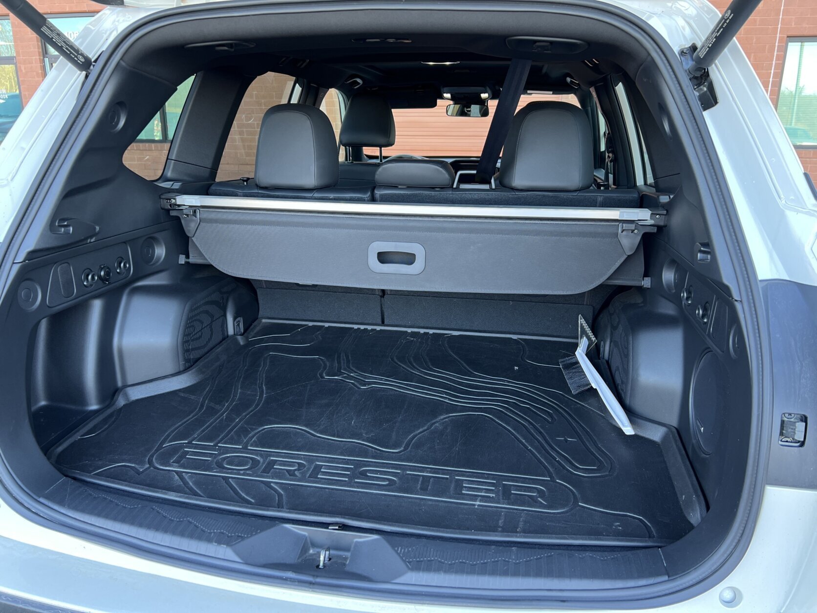 Cargo area of the Subaru Forester