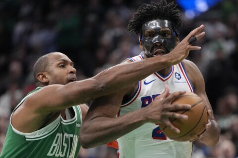 76ers’ Joel Embiid fined $75,000 for obscene gestures during victory over Celtics