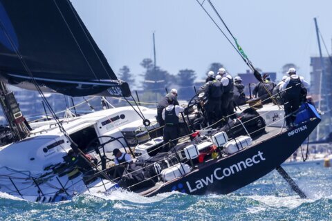 Defending champion LawConnect takes early lead in Sydney to Hobart yacht race