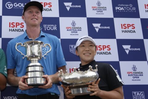 Ryggs Johnston wins Australian Open for first title. Jiyai Shin wins women’s event