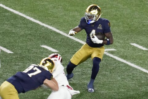 Jeremiyah Love overcomes injury and illness to propel Notre Dame into 1st Sugar Bowl since 2007