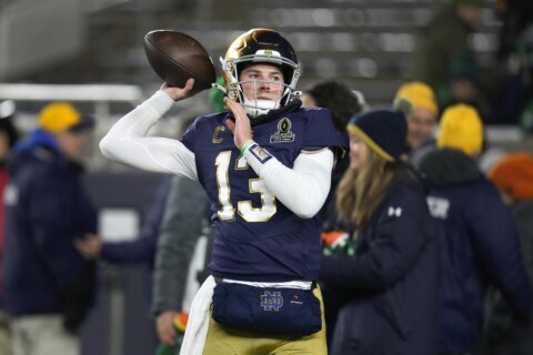 Riley Leonard’s passing game improvement key for Notre Dame in CFP quarterfinal against Georgia