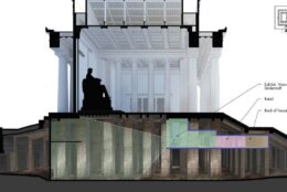 Cross-section of Lincoln Memorial