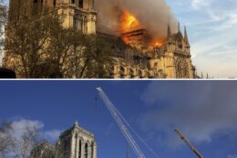 France Notre Dame Then and Now