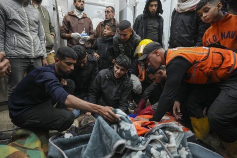 Israeli strikes in Gaza kill at least 10 people including a family, Palestinian officials say