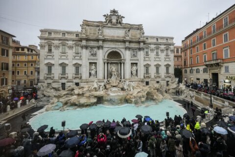 Rome’s iconic Trevi Fountain reopens after renovation work in time for the Jubilee Holy Year