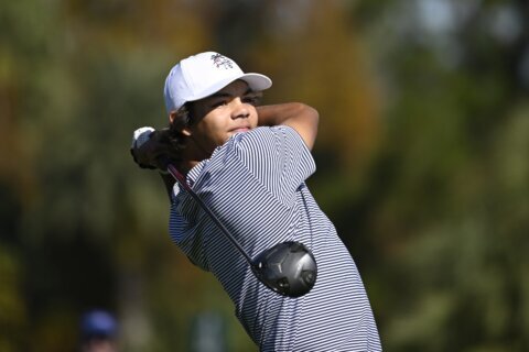 Tiger’s son comes up aces in PNC Championship with a hole-in-one