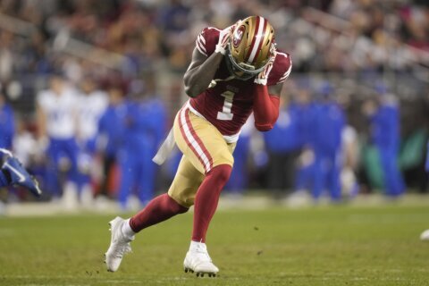 Deebo Samuel’s key drop part of a bad night for the 49ers offense