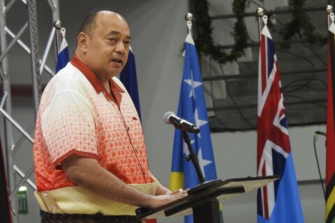 Tonga’s prime minister quits moments ahead of no-confidence motion in parliament