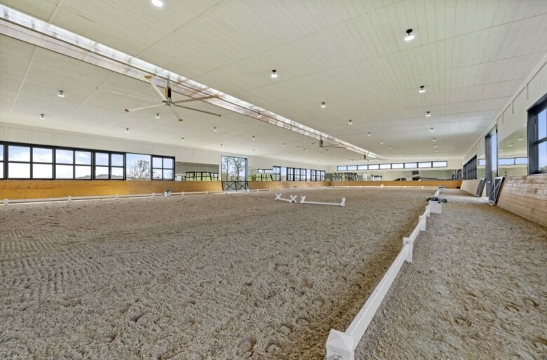 Interior of indoor arena