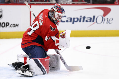 Washington Capitals sign goalie Logan Thompson to a 6-year, $35.1 million contract