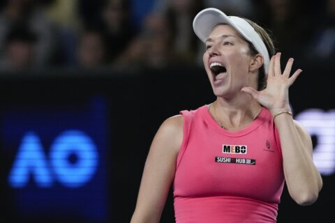 How about that?! Danielle Collins has a back-and-forth with a booing Australian Open crowd