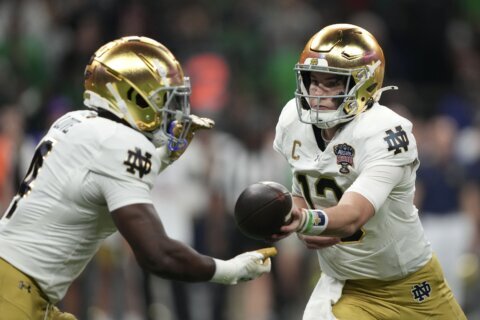 Jeremiyah Love is expected to be ready for 7th-seeded Notre Dame in the Orange Bowl