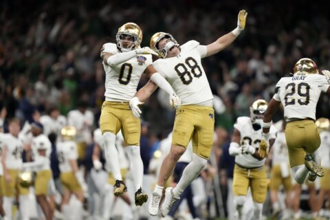 Defense and special teams lift Notre Dame to 23-10 win over Georgia in Sugar Bowl CFP quarterfinal