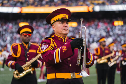 How a Fairfax Co. middle school teacher combined his passions to join the Commanders marching band