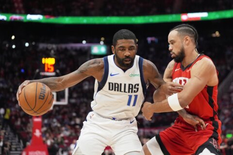 Mavericks guard Kyrie Irving out due to bulging disc in his back, no timeline for return