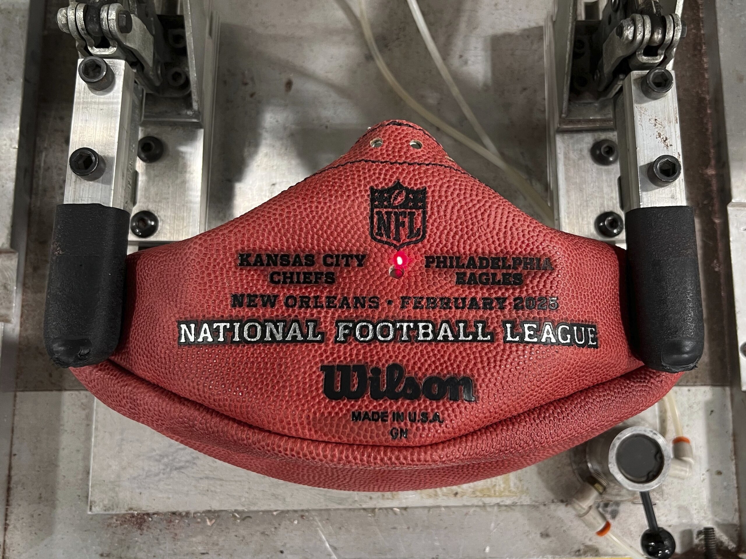 Super Bowl footballs are ready to go within hours of the matchup being set - News