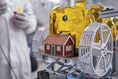 A Swedish artist’s model house could soon find a permanent home on the moon