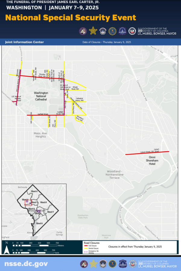 road closures map