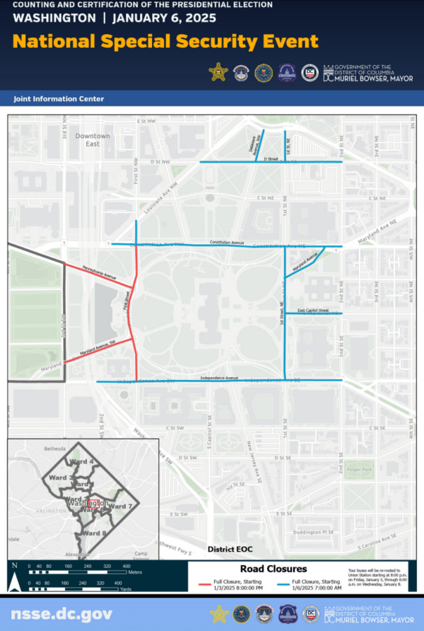 map of road closures