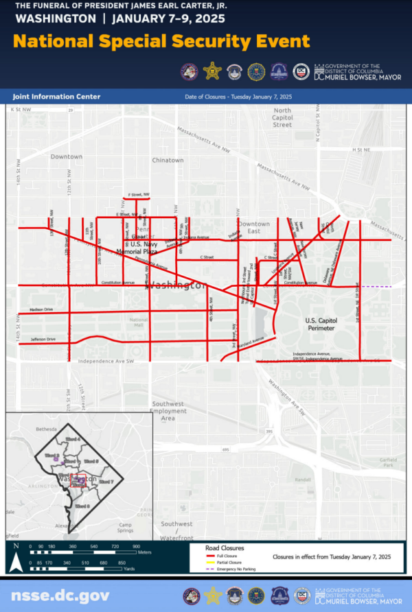 road closures map