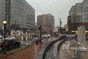 Visibility drops in DC areas where snow squalls dump heavy snow on roadways