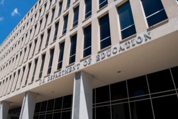 Exterior of the Department of Education building.