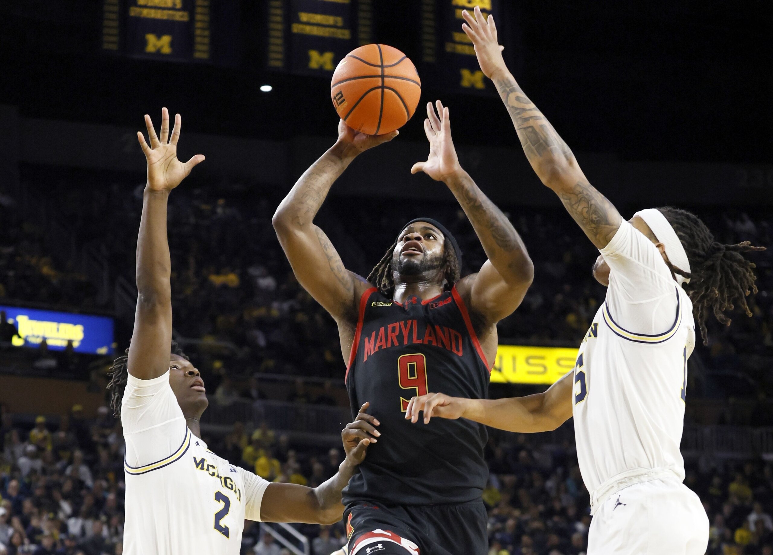 No. 13 Maryland tops No. 17 Michigan 71-65, giving Michigan State at least share of Big Ten title – WTOP News