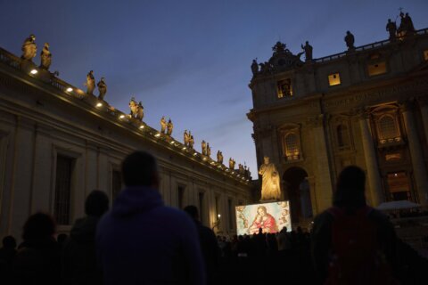 The pope’s improving condition confirmed with a chest X-ray, Vatican says